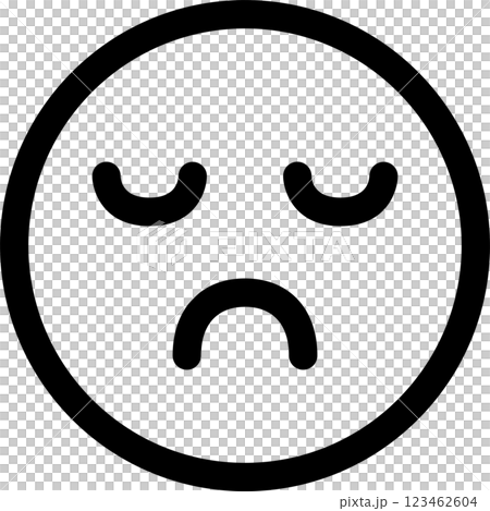 表情符號、表情符號、臉、拒絕、沉默、模糊、圖標、裝飾、插圖、設計、素材 123462604