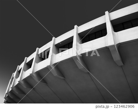 Architecture details Curve Concrete Stadium structure Modern building 123462906