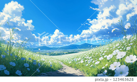 花の背景素材(Generative AI) 花の背景素材(Generative AI) 123463628