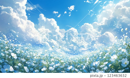花の背景素材（Generative AI） 123463632