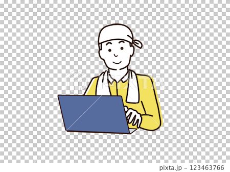 ビジネスマン ネット取引をする ビジネスマン ネット取引をする 123463766
