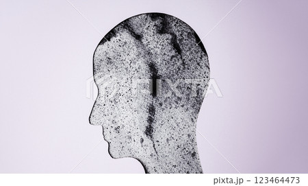 Mental Health Concepts. Weak, Stressed Down. Anxiety, Negative Feeling. Depressed Emotional inside a Brain and Mind Mental Health Concepts. Weak, Stressed Down. Anxiety, Negative Feeling. Depressed Emotional inside a Brain and Mind 123464473