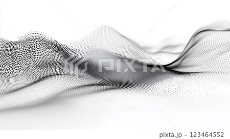 黒の波、アブストラクト、ベクター、白背景 黒の波、アブストラクト、ベクター、白背景 123464552