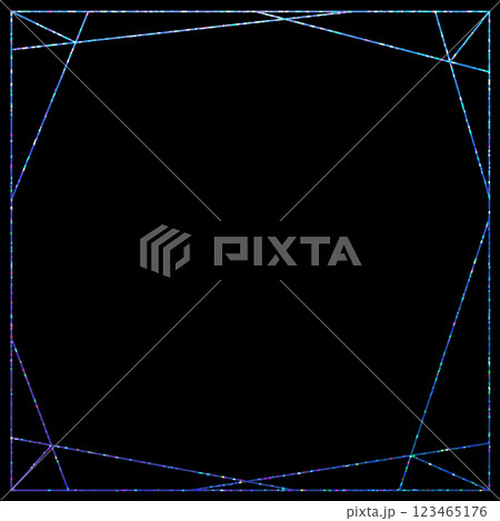 ホログラム_フレーム_丸 123465176