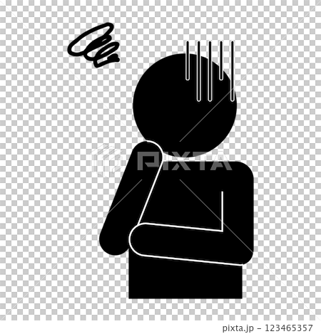 Confused person pictogram 123465357