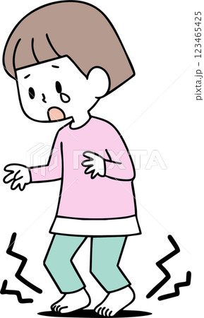 足の感触が気持ち悪い女の子 123465425