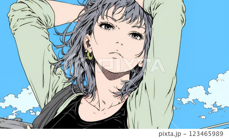 否定的な感情を抱いている若い女性
