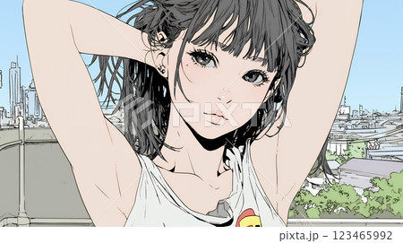 否定的な感情を抱いている若い女性