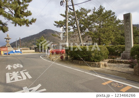吉備津駅から吉備津神社　岡山観光 123466266