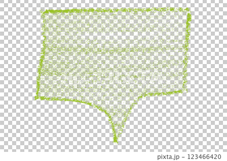 Separate green speech bubble on transparent background Separate green speech bubble on transparent background 123466420