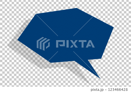 Blue paper speech bubbles isolated on transparent background Blue paper speech bubbles isolated on transparent background 123466428