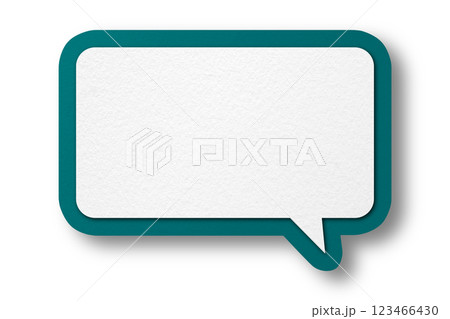 Green paper speech bubbles separate on transparent background Green paper speech bubbles separate on transparent background 123466430