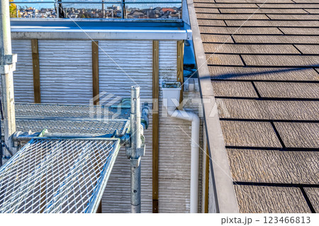 戸建て家屋の屋根修理工事　屋根 123466813