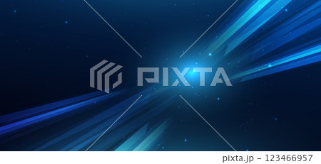 Futuristic geometric diagonal glowing on dark blue background. Communication concept innovation. 123466957
