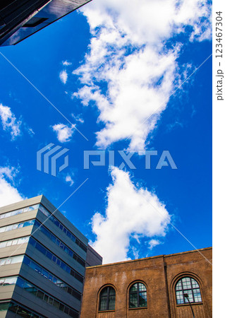 【京都風景】烏丸通りの空とビル群 123467304