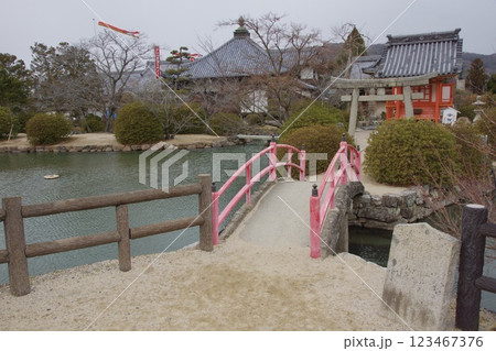 吉備津駅から吉備津神社 普賢院 宇賀神社 吉備津駅から吉備津神社 普賢院 宇賀神社 123467376