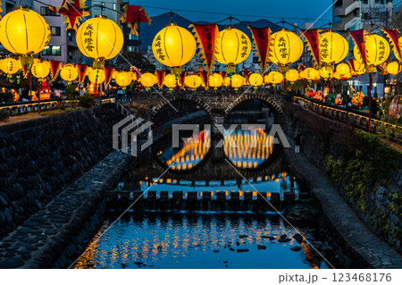 長崎ランタンフェスティバル2025中島川　【長崎市】 123468176
