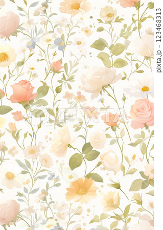 薔薇の背景 123468313