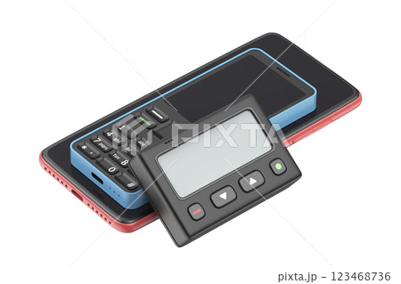 Pager, feature phone, and smartphone 123468736