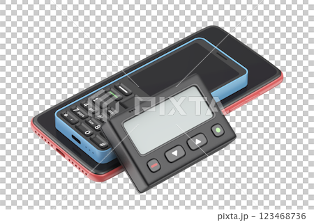 Pager, feature phone, and smartphone 123468736