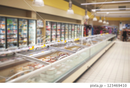 冷凍 スーパーマーケット 買い物 スーパー 冷凍食品売場 イタリア 冷凍 スーパーマーケット 買い物 スーパー 冷凍食品売場 イタリア 123469410