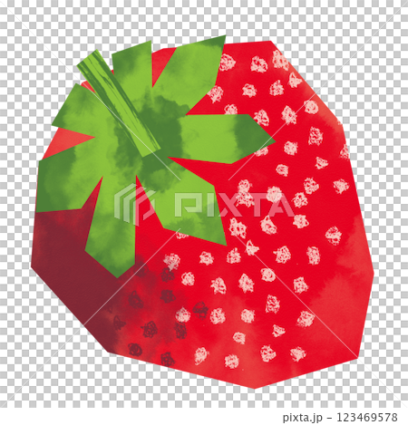 Paper-cut strawberry Paper-cut strawberry 123469578