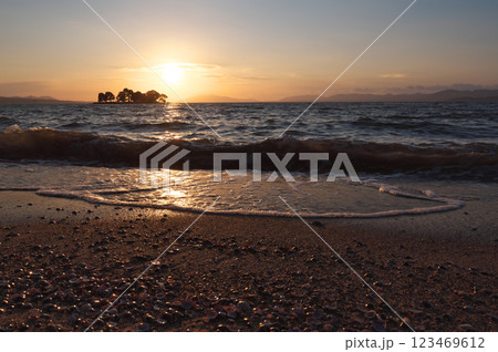宍道湖夕景(松江市) 宍道湖夕景(松江市) 123469612