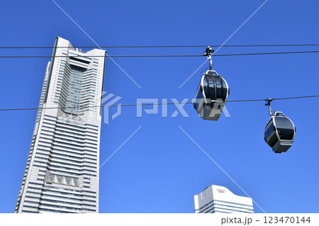 日本の横浜都市景観 輝く時代へ…横浜ランドマークタワーや横浜エアキャビン 日本の横浜都市景観 輝く時代へ…横浜ランドマークタワーや横浜エアキャビン 123470144