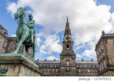 Christiansborg Palace in Copenhagen. Danish Parliament Folketinget. Christiansborg Palace in Copenhagen. Danish Parliament Folketinget. 123470523