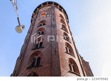 The Round Tower and Trinitatis Church in Copenhagen. 123470562