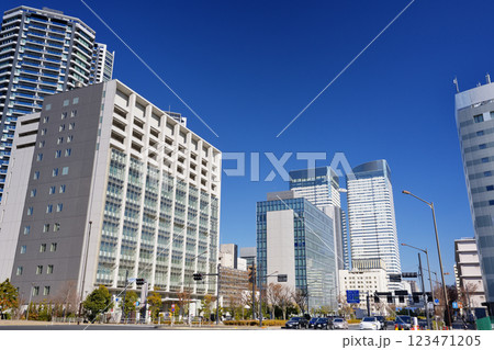 東京のベイエリア 晴海の街並み 東京のベイエリア 晴海の街並み 123471205