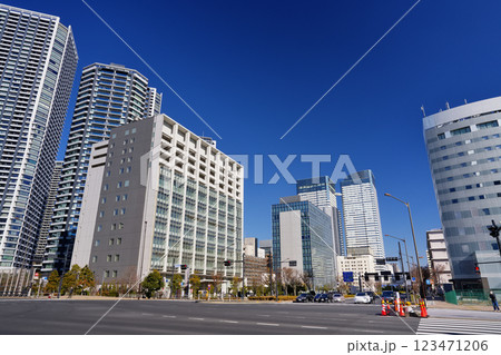 東京のベイエリア 晴海の街並み 東京のベイエリア 晴海の街並み 123471206