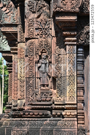 クメール美術の至宝・バンテアイスレイ寺院,アンコール遺跡群/カンボジア クメール美術の至宝・バンテアイスレイ寺院,アンコール遺跡群/カンボジア 123472559
