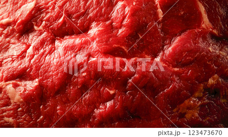 Piece of fresh raw meat background, close-up. 123473670