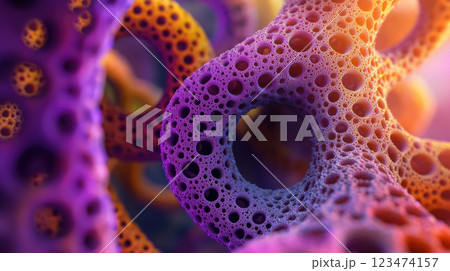 Abstract  medical science particles background. 123474157