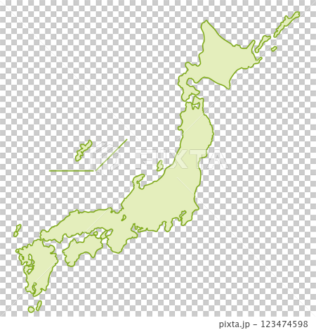 日本列島　地図 123474598