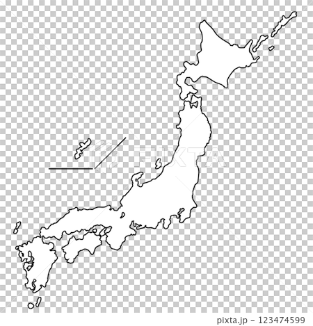 日本列島地圖 123474599