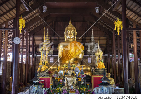 THAILAND RATCHABURI WAT MAHATHAT WORAWIHAN THAILAND RATCHABURI WAT MAHATHAT WORAWIHAN 123474619