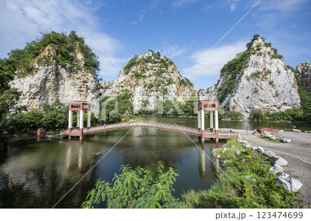 THAILAND RATCHABURI KHAO NGU ROCK PARK 123474699