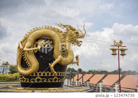 THAILAND RATCHABURI CITY DRAGON POT MONUMENT 123474730