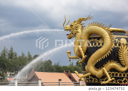 THAILAND RATCHABURI CITY DRAGON POT MONUMENT 123474732