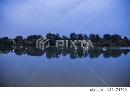 THAILAND RATCHABURI CITY MAE KLONG RIVER 123474760