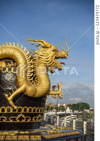 THAILAND RATCHABURI CITY DRAGON POT MONUMENT 123474772