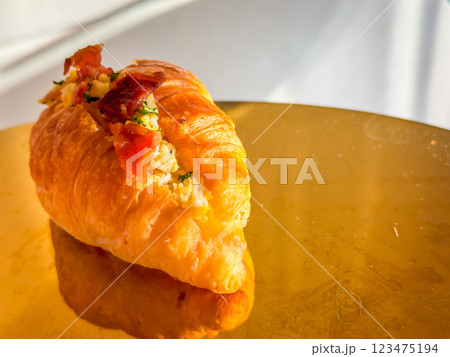 Many type of cocktail food on disk ready to eat 123475194