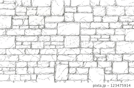 古い石壁のテクスチャー 古い石壁のテクスチャー 123475914