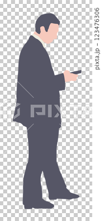 A businessman operating a smartphone 123476306