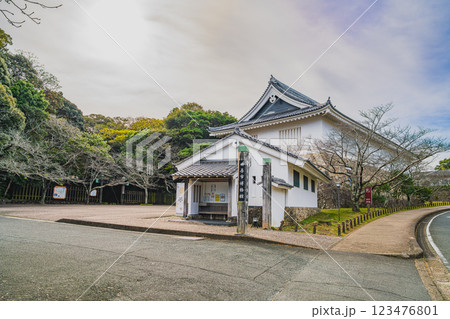 田原市にある田原城跡の風景(愛知県) 123476801