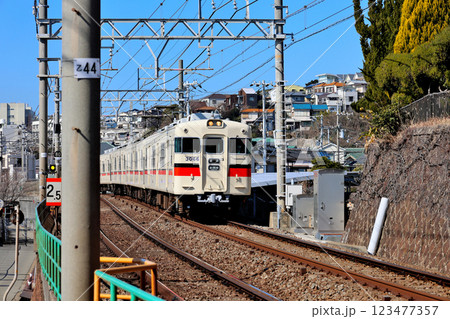 山陽電鉄 普通 新開地行 3000系 3066号車 山陽電鉄 普通 新開地行 3000系 3066号車 123477357
