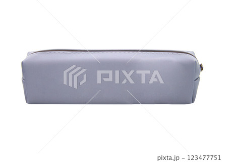 Long pencil pen case container isolated on the white background 123477751