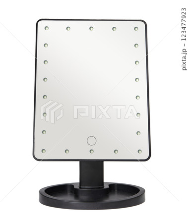 Led mirror for beauty makeup home isolated on the white background 123477923